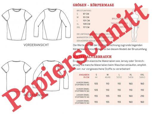 Schnittmuster Shirt Herr Bela – Bild 3