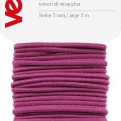 Gummikordel Elastic Kordel 3mm x 3m Fuchsia