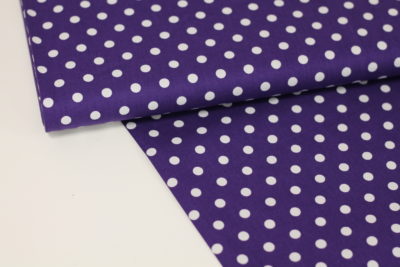 Baumwolle Punkte auf Violet – Bild 2