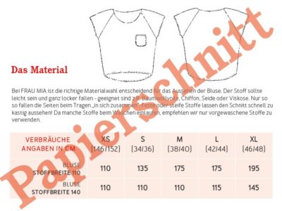 Schnittmuster Bluse Raglanoptik Frau Mia – Bild 5