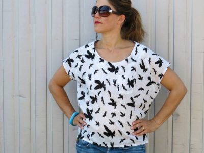 Schnittmuster Bluse Raglanoptik Frau Mia – Bild 4