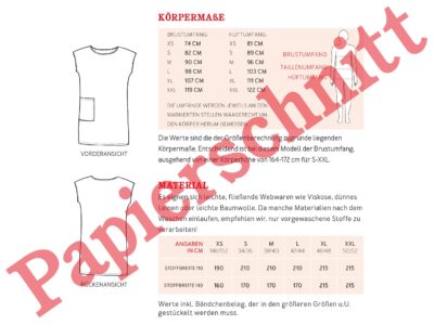 Schnittmuster luftiges Sommerkleid mit Tasche Frau Konni – Bild 5