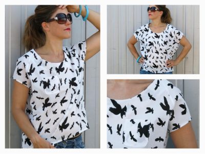 Schnittmuster Bluse Raglanoptik Frau Mia – Bild 2