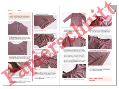 Schnittmuster Bluse mit Halslochbündchen Frau Dana – Bild 7