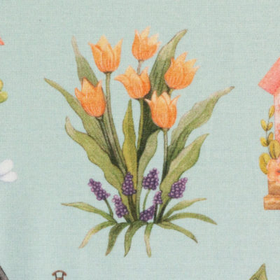 Baumwolle Webware Spring Joy from Birgit Boley Igel Hugh Mint – Bild 5