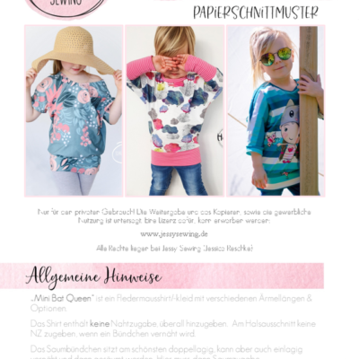 Schnittmuster Mini Bat Queen von Jessy Sewing – Bild 4