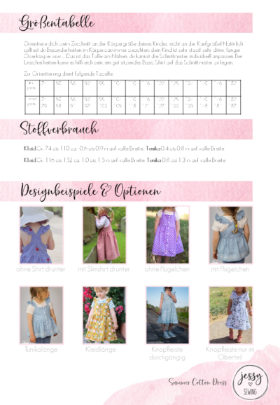 Schnittmuster Summer Cotton Dress von Jessy Sewing – Bild 2