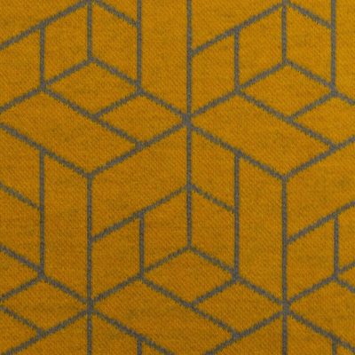 Jacquard Jersey Cozy by Lycklig Design Geometrie auf Senfgelb – Bild 7