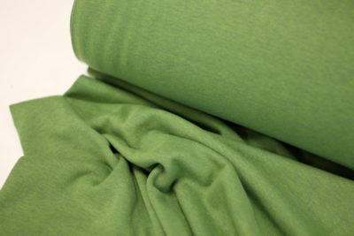 Feinrippbündchen Apfelgrün meliert 70cm Breite – Bild 2