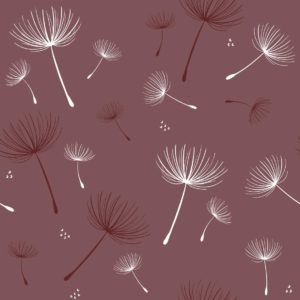 Eigenproduktion Jersey Tender Blossom Bordeaux