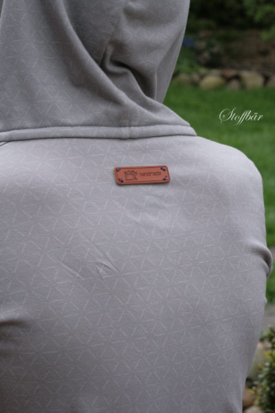 Eigenproduktion Jersey Tender Lines Taupe – Bild 4