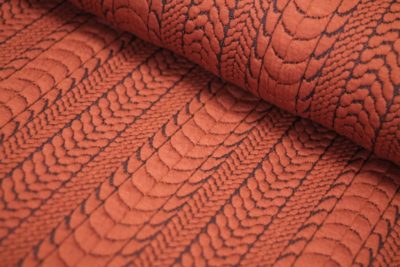 Strickstoff Zopfmuster Copper – Bild 2