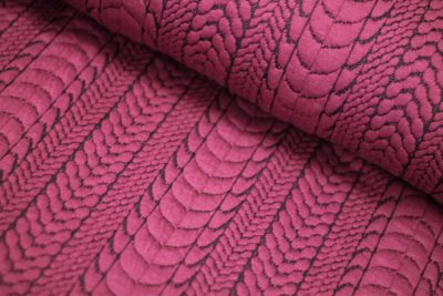 Strickstoff Zopfmuster Berry – Bild 2