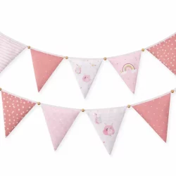 Alternative view of Panel Wimpelkette rosa