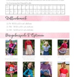 Schnittmuster Girls Party Bolero von Jessy Sewing