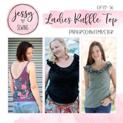 Schnittmuster Ladies Ruffle Top von Jessy Sewing