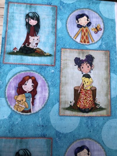 Baumwolle Patchwork Mädchen gemischt blau – Bild 2