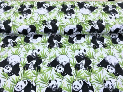 French Terry Panda Bär weiß – Bild 4