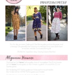 Schnittmuster Ladies Button Dress von Jessy Sewing