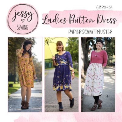Schnittmuster Ladies Button Dress von Jessy Sewing