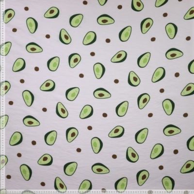 Viskose Avocado weiß – Bild 2