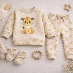 Alternative view of Stoffpanel Baby Löwe