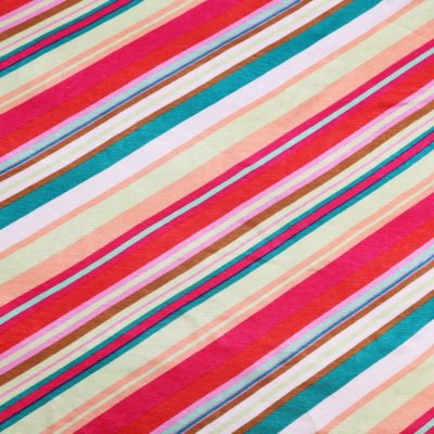 Viskosejersey bunte Diagonalstreifen Viskose Streifen