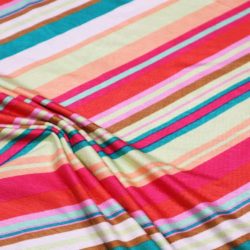 Viskosejersey bunte Diagonalstreifen Viskose Streifen