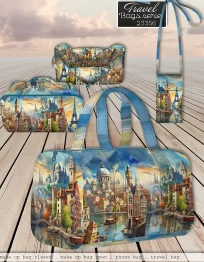 Taschenpanel Paris Reisetasche Kosmetiktasche zum selber nähen