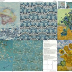 Canva Kissen Panel Baumwolle "Van Gogh"