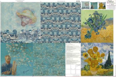 Canva Kissen Panel Baumwolle "Van Gogh"