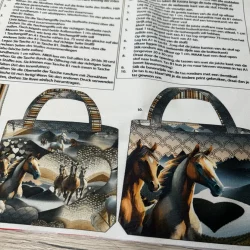 Taschenpanel Kindertasche Pferde