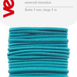 Gummikordel Elastic Kordel 3mm x 3m Türkis