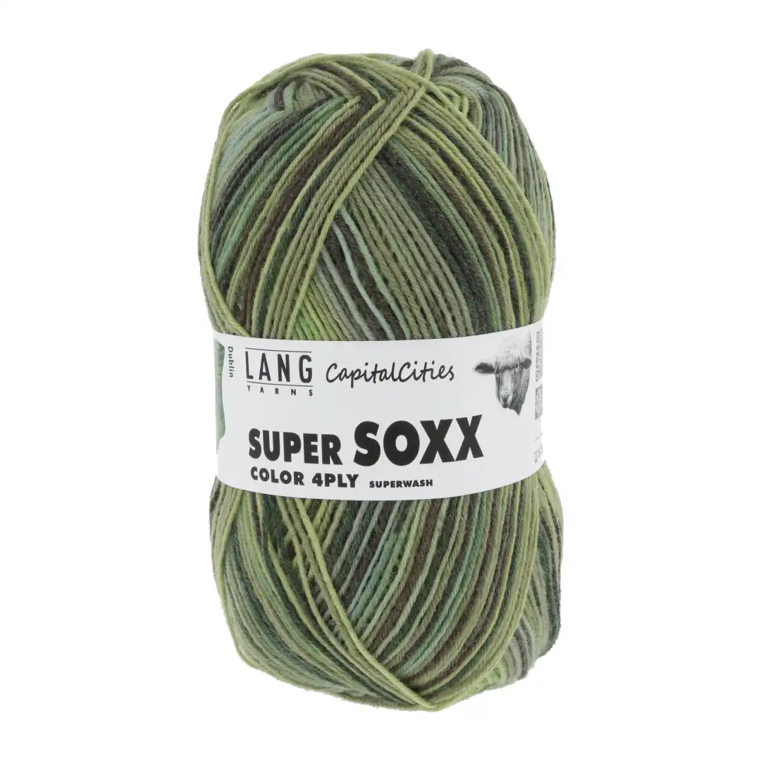 Super Soxx Color 4 fädrig Lang Garn Sockenwolle