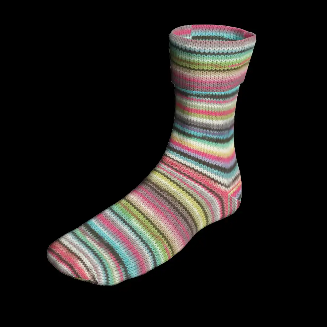 Super Soxx Color 4 fädrig Lang Garn Sockenwolle