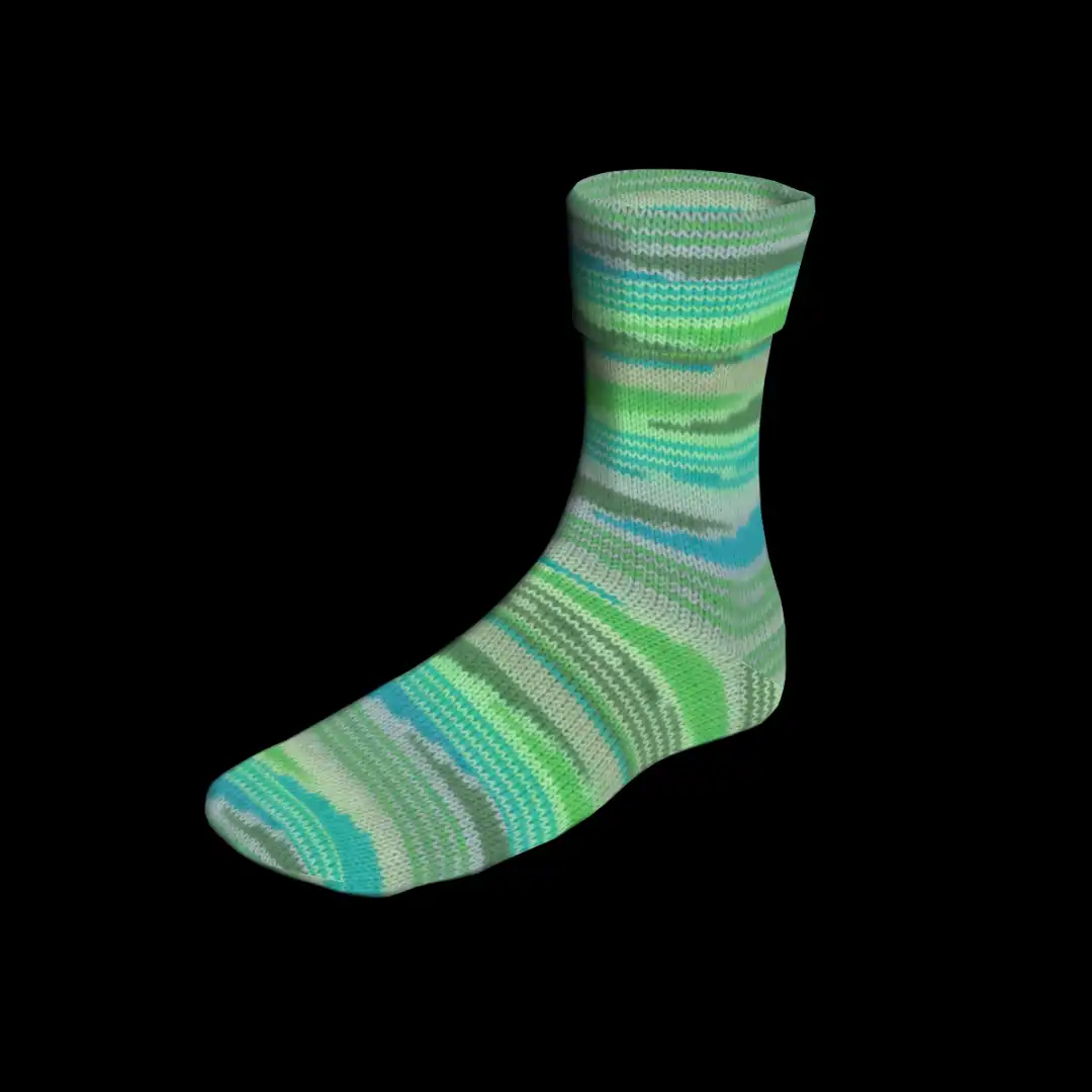 Super Soxx Color 4 fädrig Lang Garn Sockenwolle