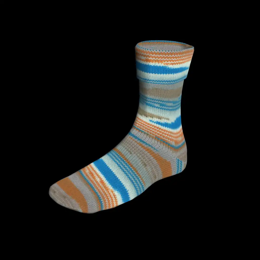 Super Soxx Color 4 fädrig Lang Garn Sockenwolle