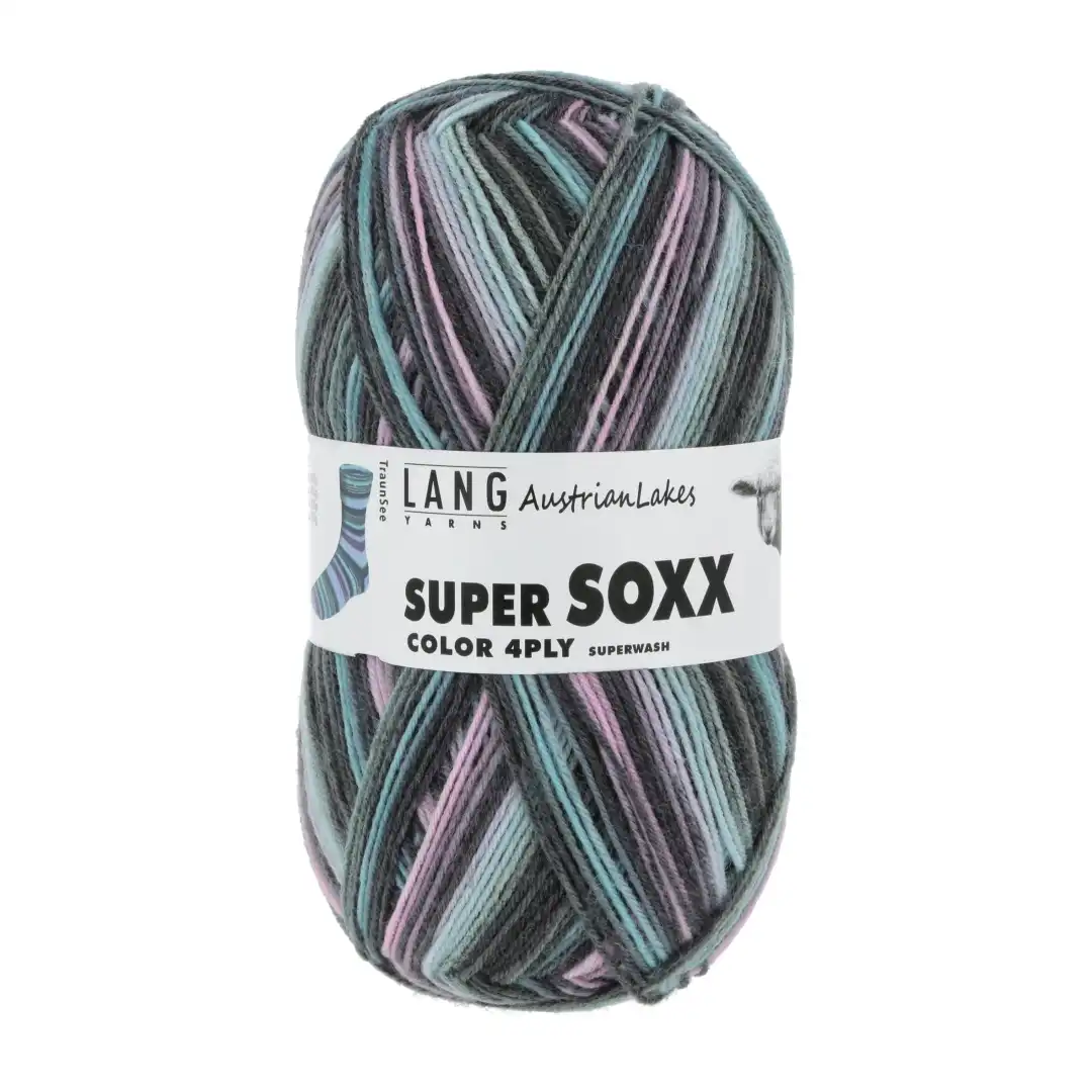Super Soxx Color 4 fädrig Lang Garn Sockenwolle