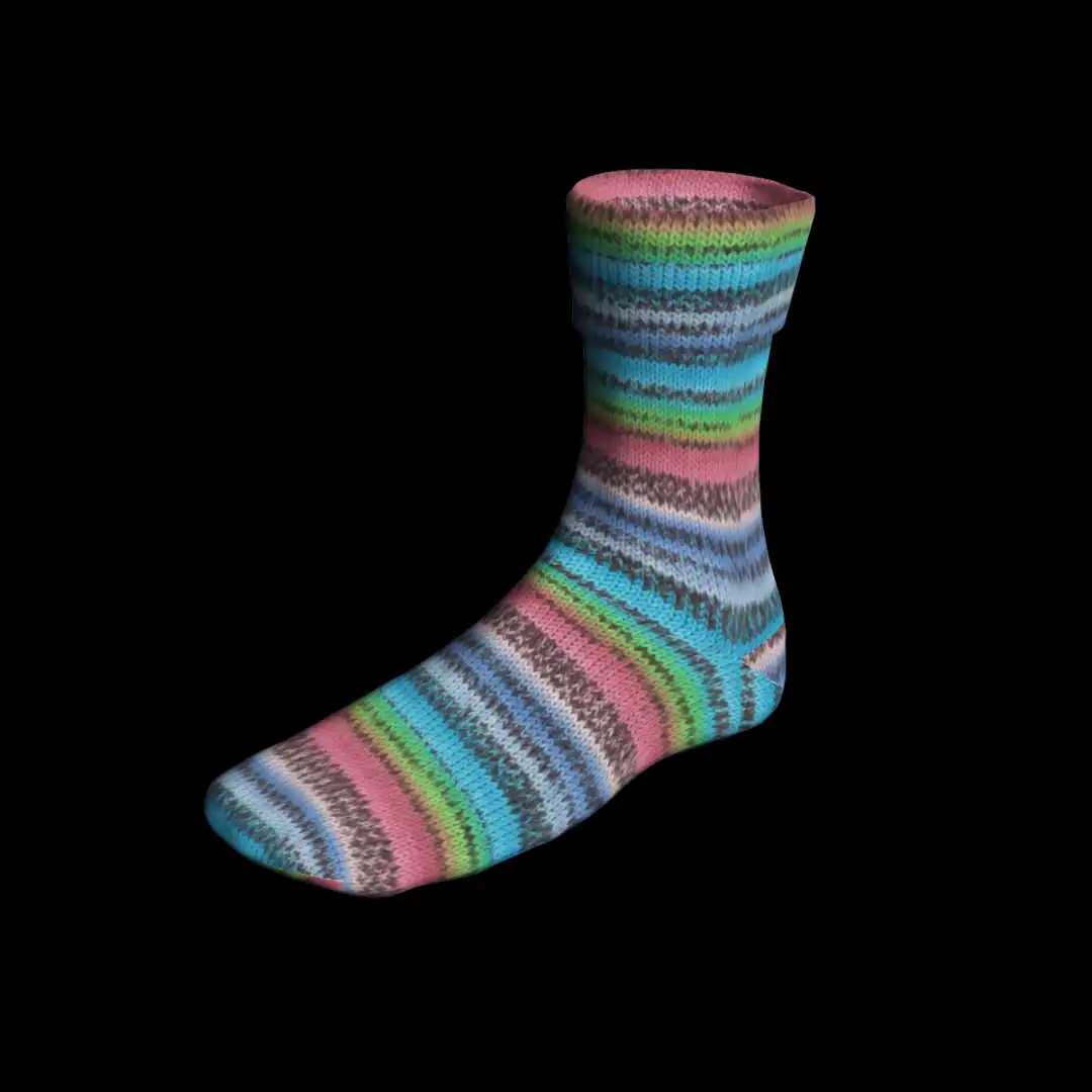 Super Soxx Color 4 fädig Lang Garn Sockenwolle – Bild 17