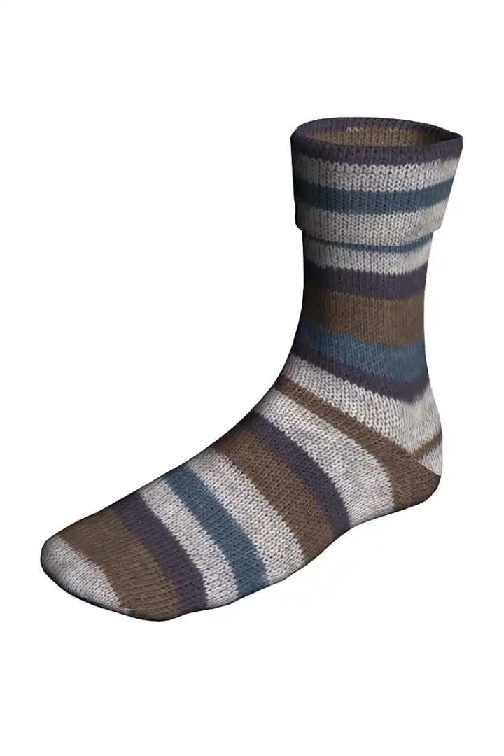 Super Soxx Color 6 fädig Lang Garn Sockenwolle – Bild 3