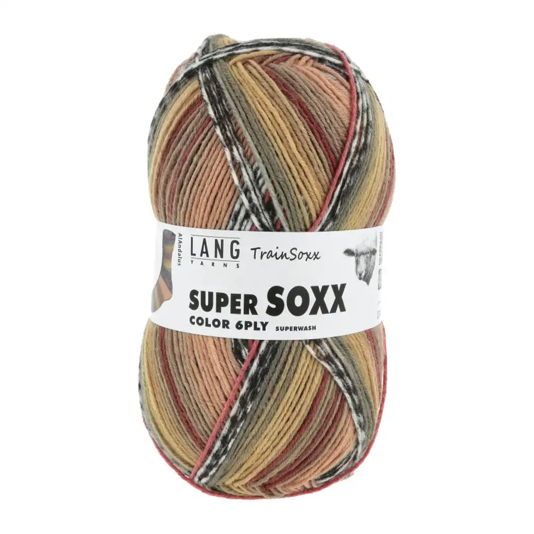 Super Soxx Color 6 fädig Lang Garn Sockenwolle – Bild 6
