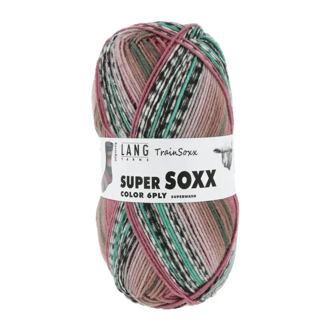 Super Soxx Color 6 fädig Lang Garn Sockenwolle – Bild 8
