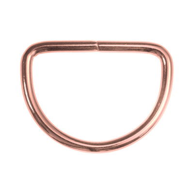 VENO Halbrundringe SB 40mm Rosegold 2 Stück
