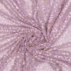 Leo Mesh Flieder-Gold | Elastischer Netzstoff mit Glitzer-Effekt