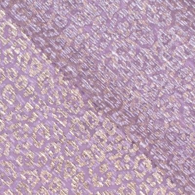 Leo Mesh Flieder-Gold | Elastischer Netzstoff mit Glitzer-Effekt – Bild 2