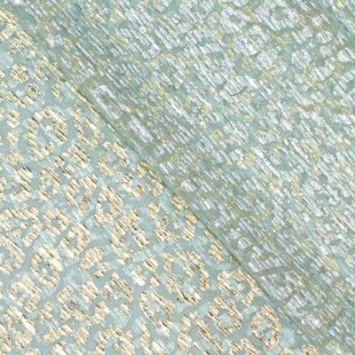 Leo Mesh Mint-Gold | Elastischer Netzstoff mit Glanz-Effekt – Bild 2