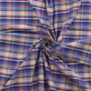 Kariertes Mischgewebe Blau-Gelb-Rot | Baumwolle-Polyester | klassisch & robust