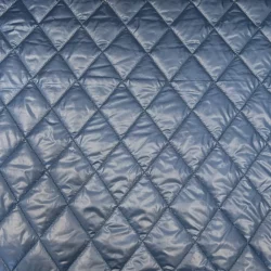 Steppstoff beidseitig – Blau mit Wendeoptik