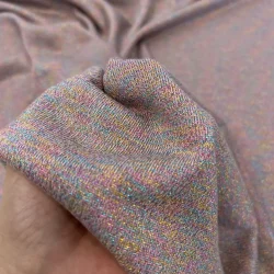 Viskose Strickstoff mit Glitzer – Mehrfarbig – Perfekt für festliche Outfits