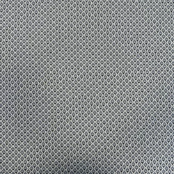 Jacquard Stoff mit Rautenmuster – Blau/Schwarz/Weiß – Weich & Formstabil